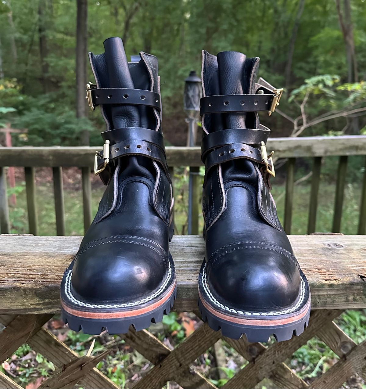 Photo by Sir_Diggins on October 1, 2024 of the Nicks Heritage TankerPro in Horween Black Chromexcel.