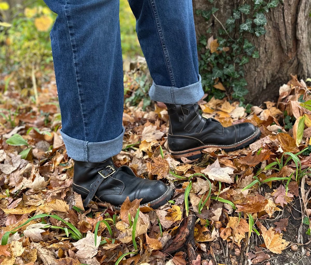 Photo by Sir_Diggins on November 4, 2024 of the Nicks Heritage TankerPro in Horween Black Chromexcel.