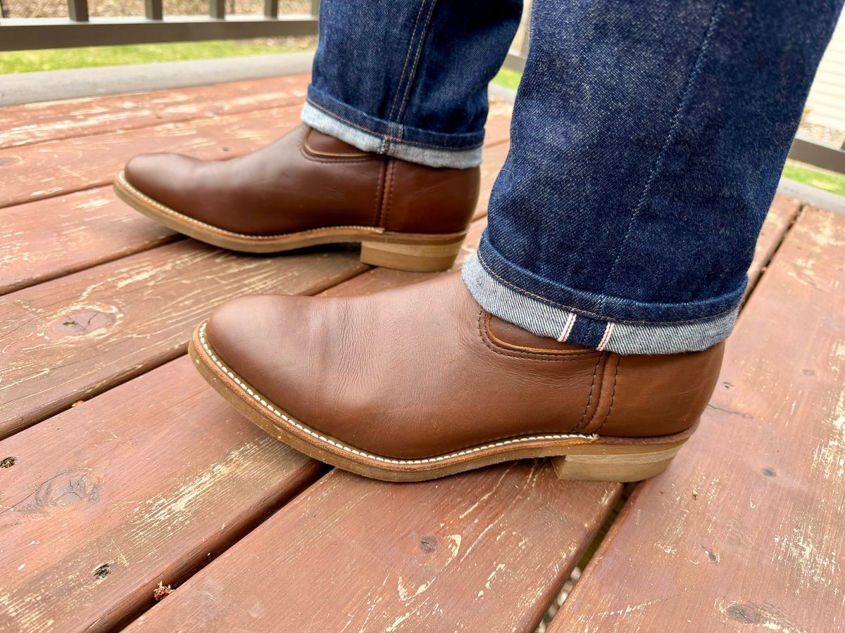 Photo by beerdlife on April 13, 2026 of the Red Wing Pecos in S.B. Foot Brown Boomer.