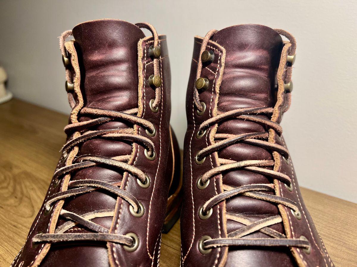 Photo by beerdlife on January 15, 2026 of the Truman Cap Toe Boot in Seidel Oxblood Double Shot.