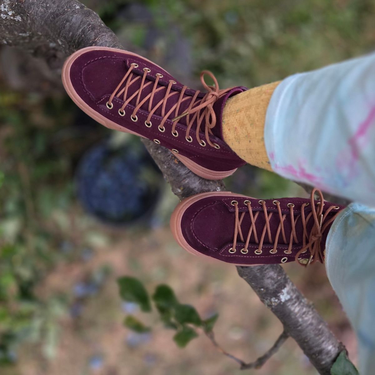 Photo by Christina080783 on October 6, 2025 of the BHHB RailTown Sneaker boot in Cf Stead Janus Calf Purple.
