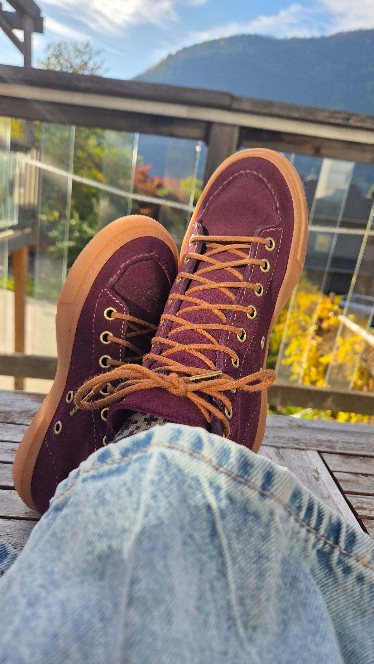 Photo by Christina080783 on October 7, 2025 of the BHHB RailTown Sneaker boot in Cf Stead Janus Calf Purple.