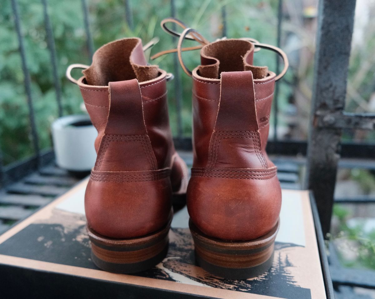 Photo by corbusier on October 3, 2025 of the White's C350 Cutter in Seidel British Tan Double Shot.