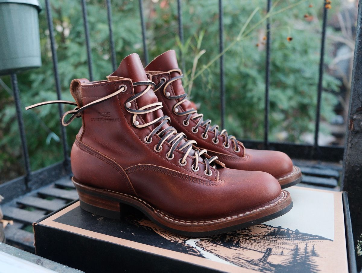 Photo by corbusier on October 3, 2025 of the White's C350 Cutter in Seidel British Tan Double Shot.