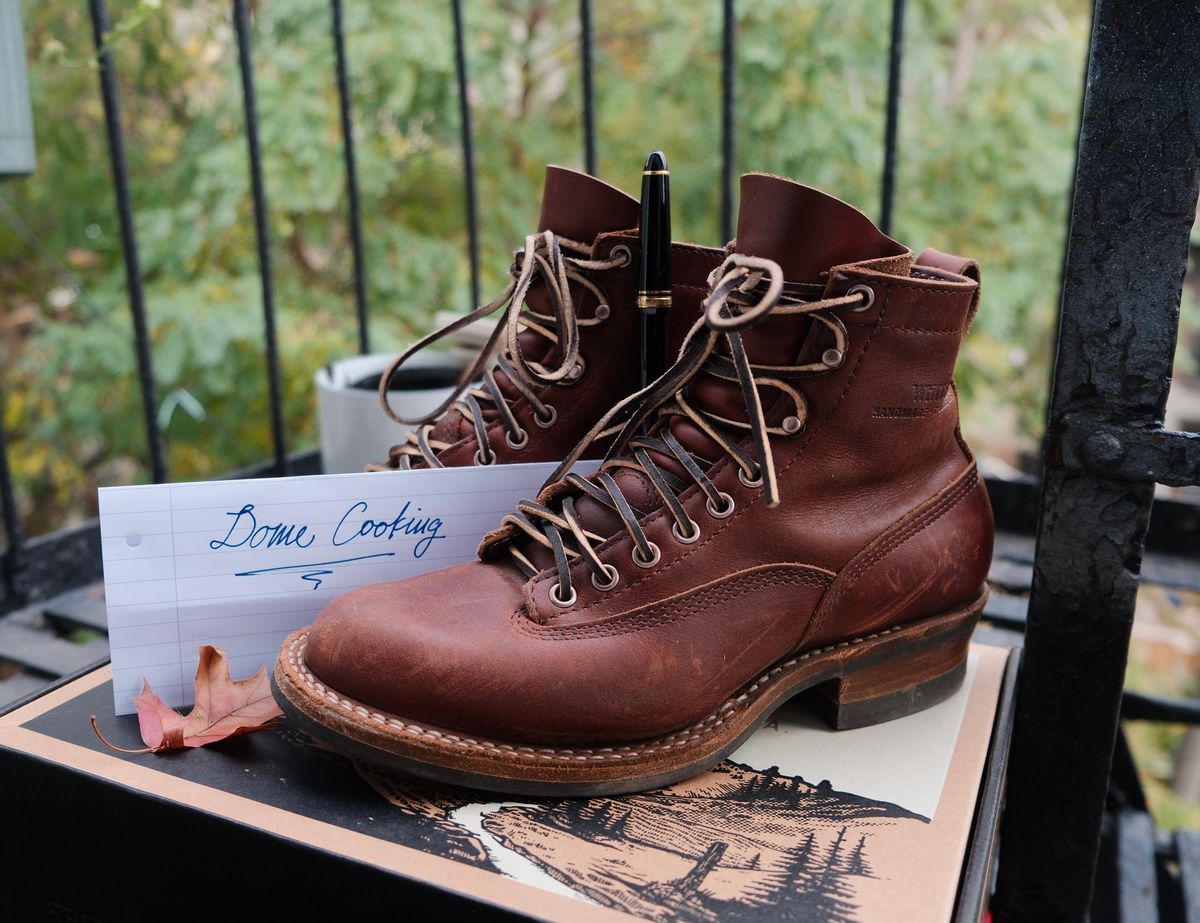 Photo by corbusier on November 5, 2025 of the White's C350 Cutter in Seidel British Tan Double Shot.