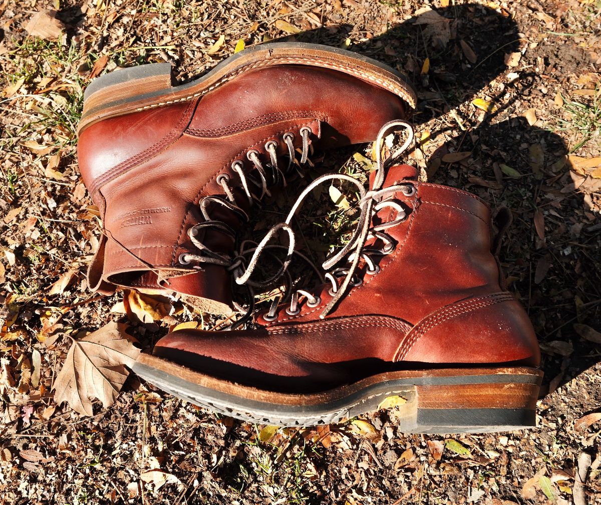 Photo by corbusier on December 3, 2025 of the White's C350 Cutter in Seidel British Tan Double Shot.