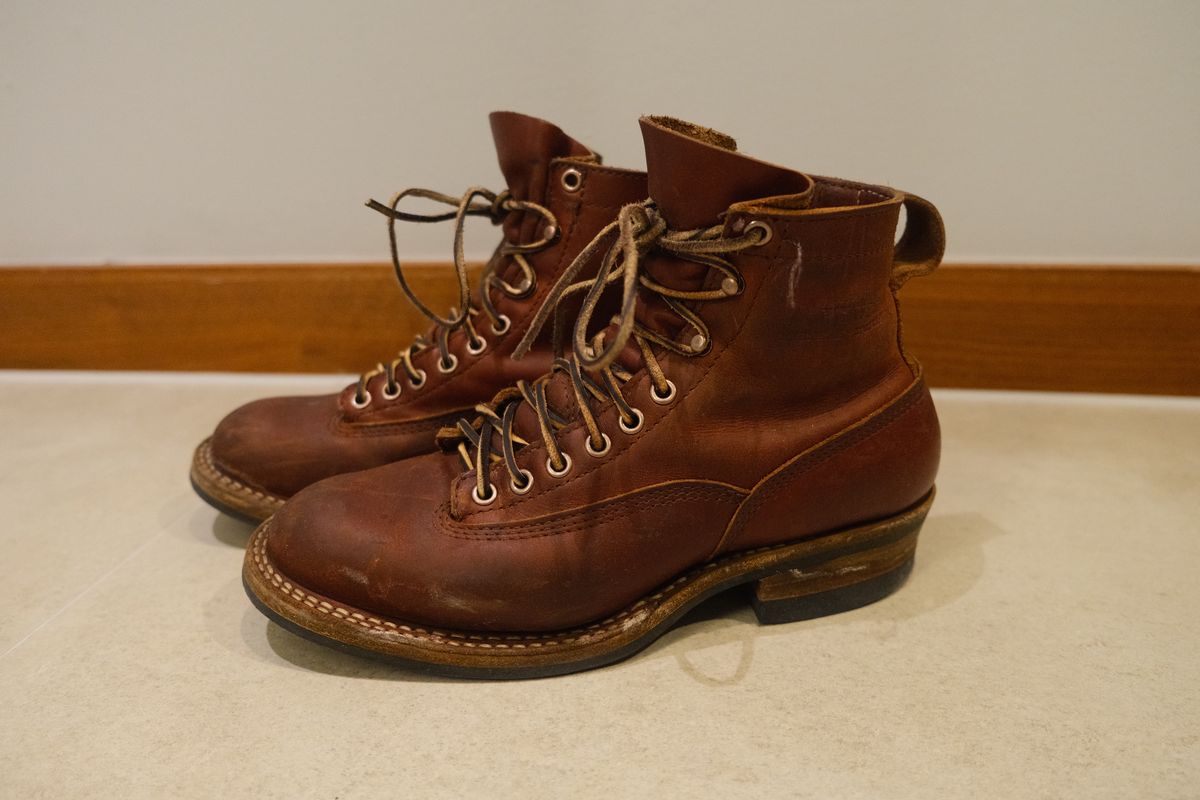 Photo by corbusier on January 5, 2026 of the White's C350 Cutter in Seidel British Tan Double Shot.