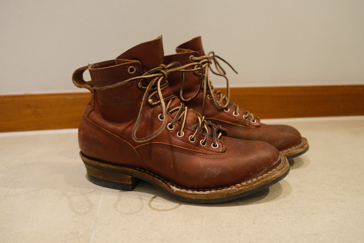 Photo by corbusier on January 5, 2026 of the White's C350 Cutter in Seidel British Tan Double Shot.