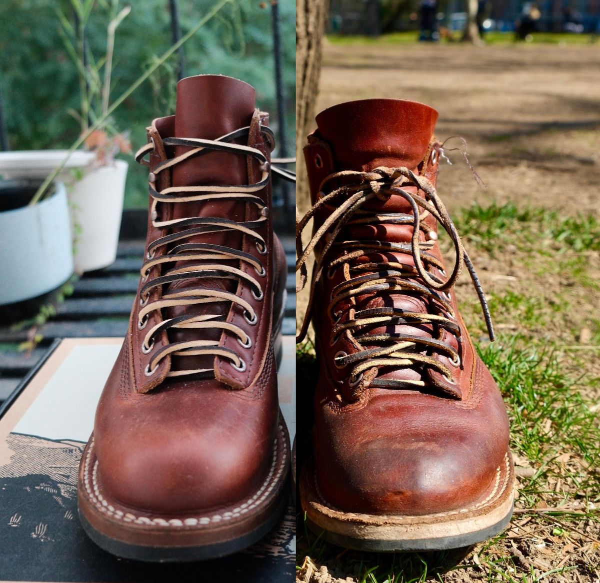 Photo by corbusier on April 3, 2026 of the White's C350 Cutter in Seidel British Tan Double Shot.