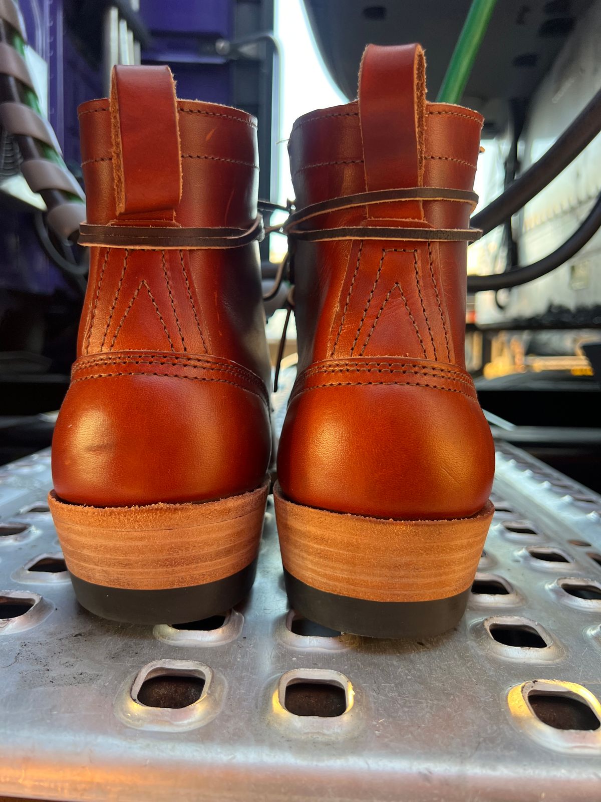 Photo by NyNole on October 1, 2025 of the Nicks Robert in Wickett & Craig Tan Oiled Latigo.