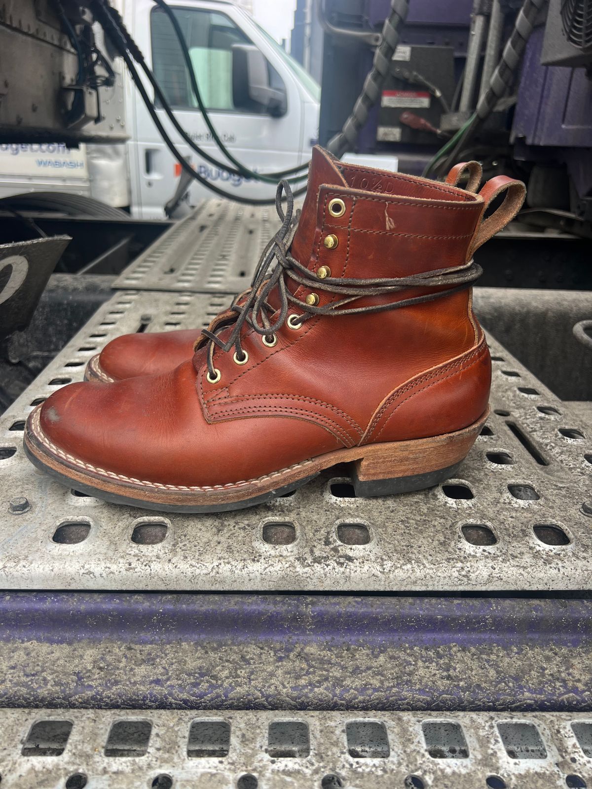 Photo by NyNole on February 5, 2026 of the Nicks Robert in Wickett & Craig Tan Oiled Latigo.