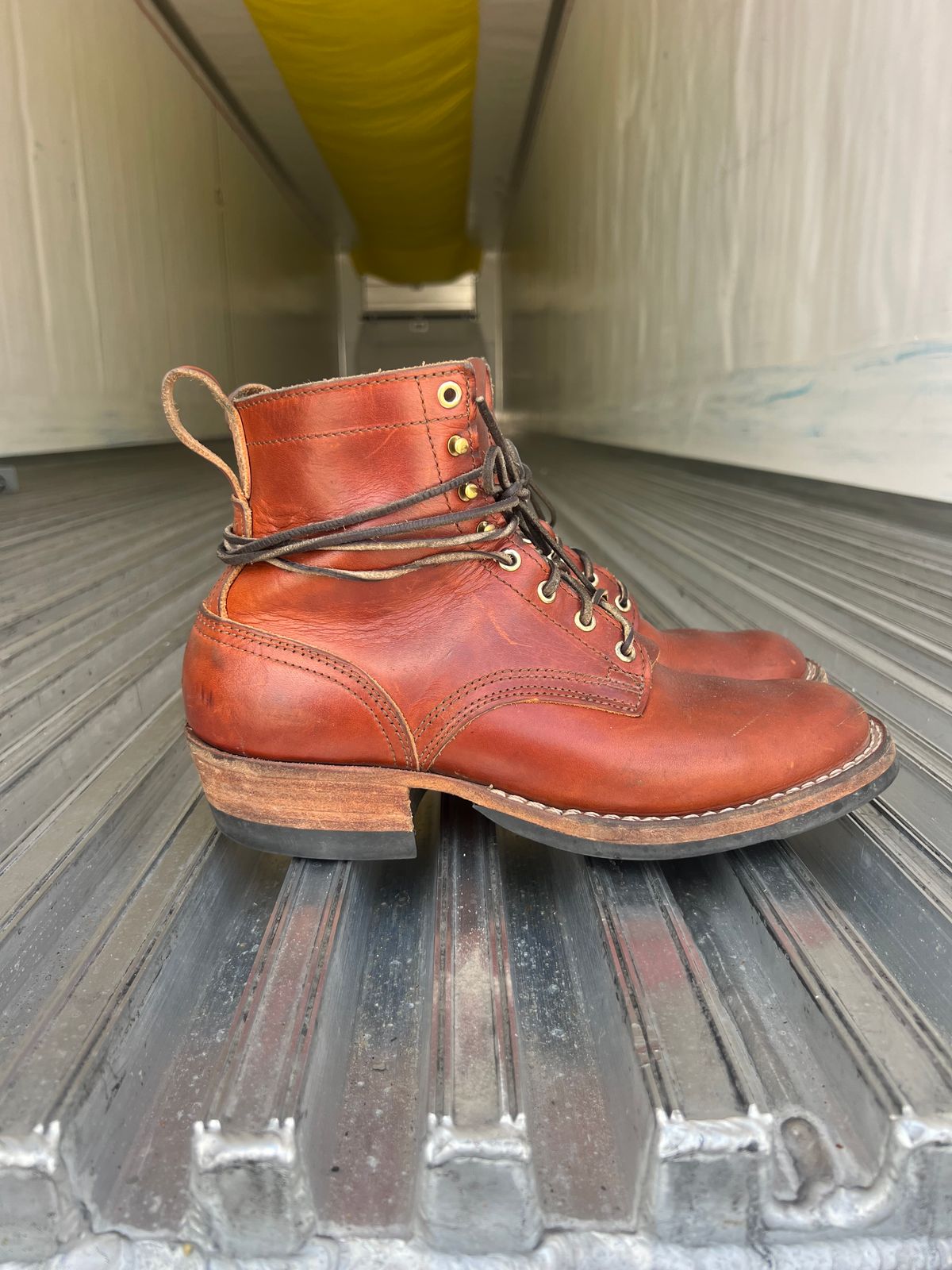 Photo by NyNole on March 1, 2026 of the Nicks Robert in Wickett & Craig Tan Oiled Latigo.