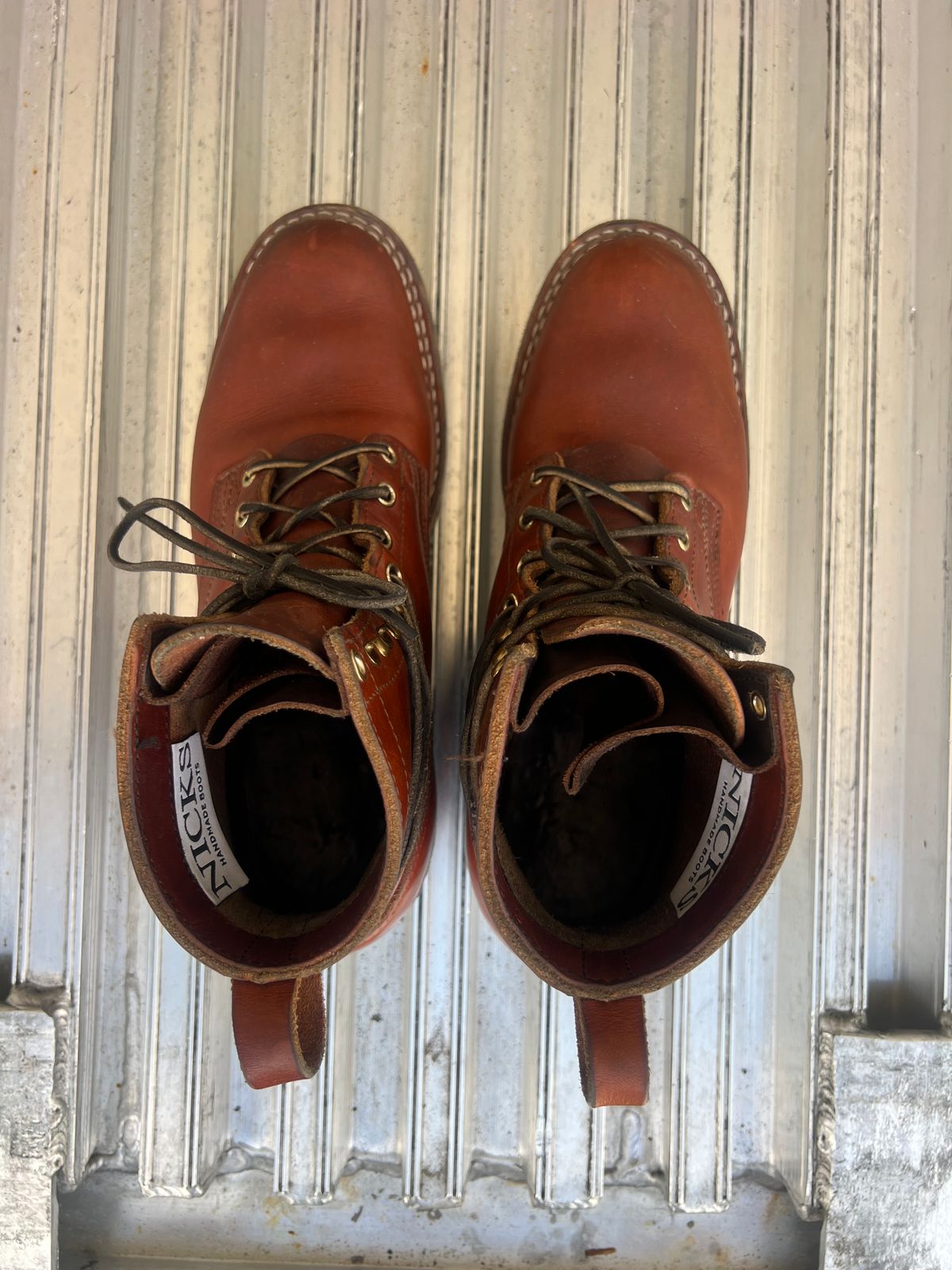 Photo by NyNole on March 1, 2026 of the Nicks Robert in Wickett & Craig Tan Oiled Latigo.