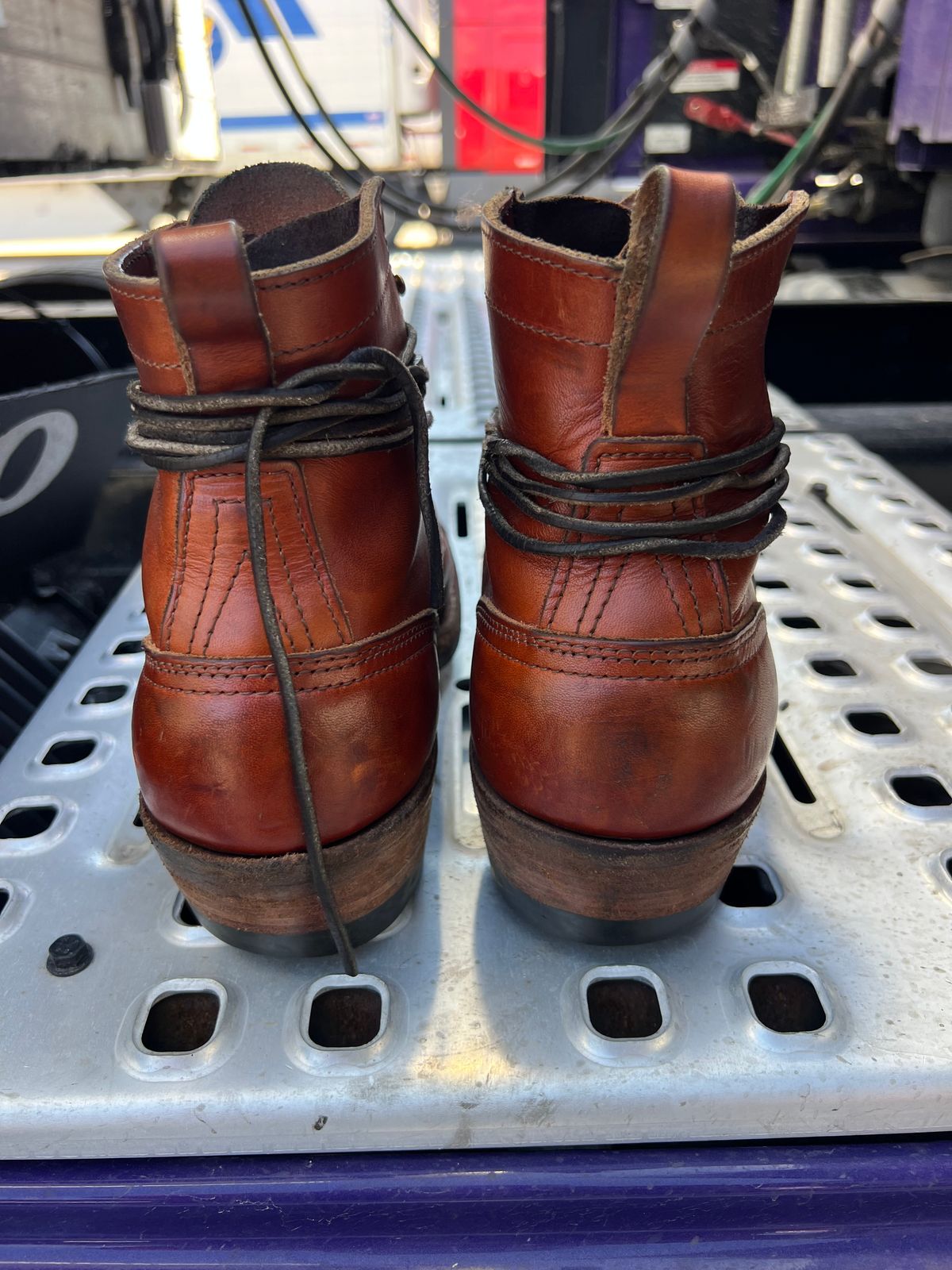 Photo by NyNole on April 4, 2026 of the Nicks Robert in Wickett & Craig Tan Oiled Latigo.