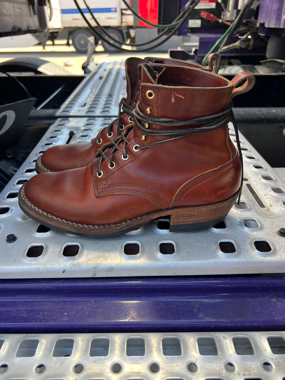 Photo by NyNole on April 4, 2026 of the Nicks Robert in Wickett & Craig Tan Oiled Latigo.