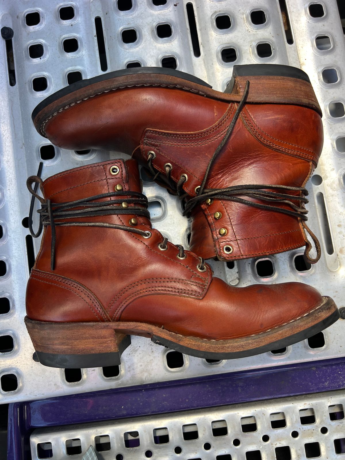 Photo by NyNole on April 4, 2026 of the Nicks Robert in Wickett & Craig Tan Oiled Latigo.