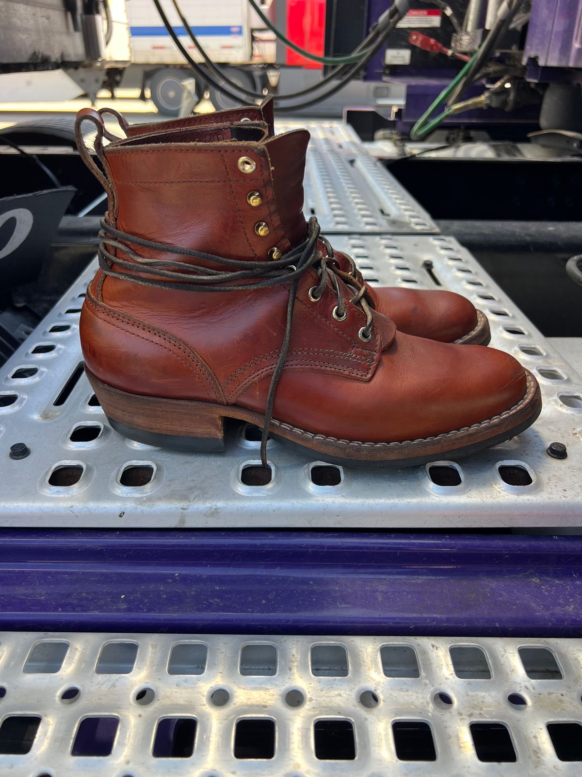 Photo by NyNole on April 4, 2026 of the Nicks Robert in Wickett & Craig Tan Oiled Latigo.