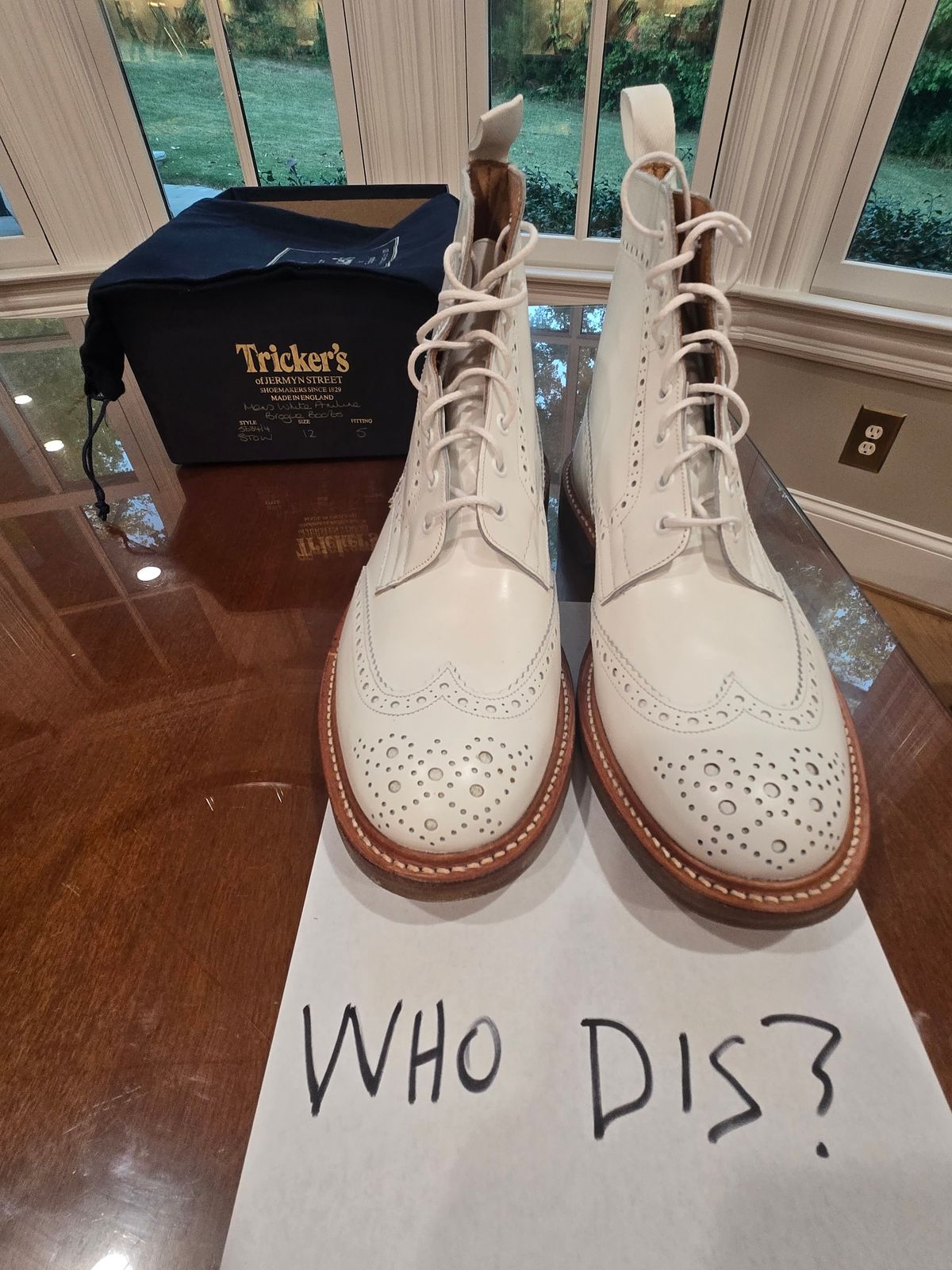 Photo by rickbhip on October 5, 2025 of the Tricker's Stow Country Boot in Unknown Leather.