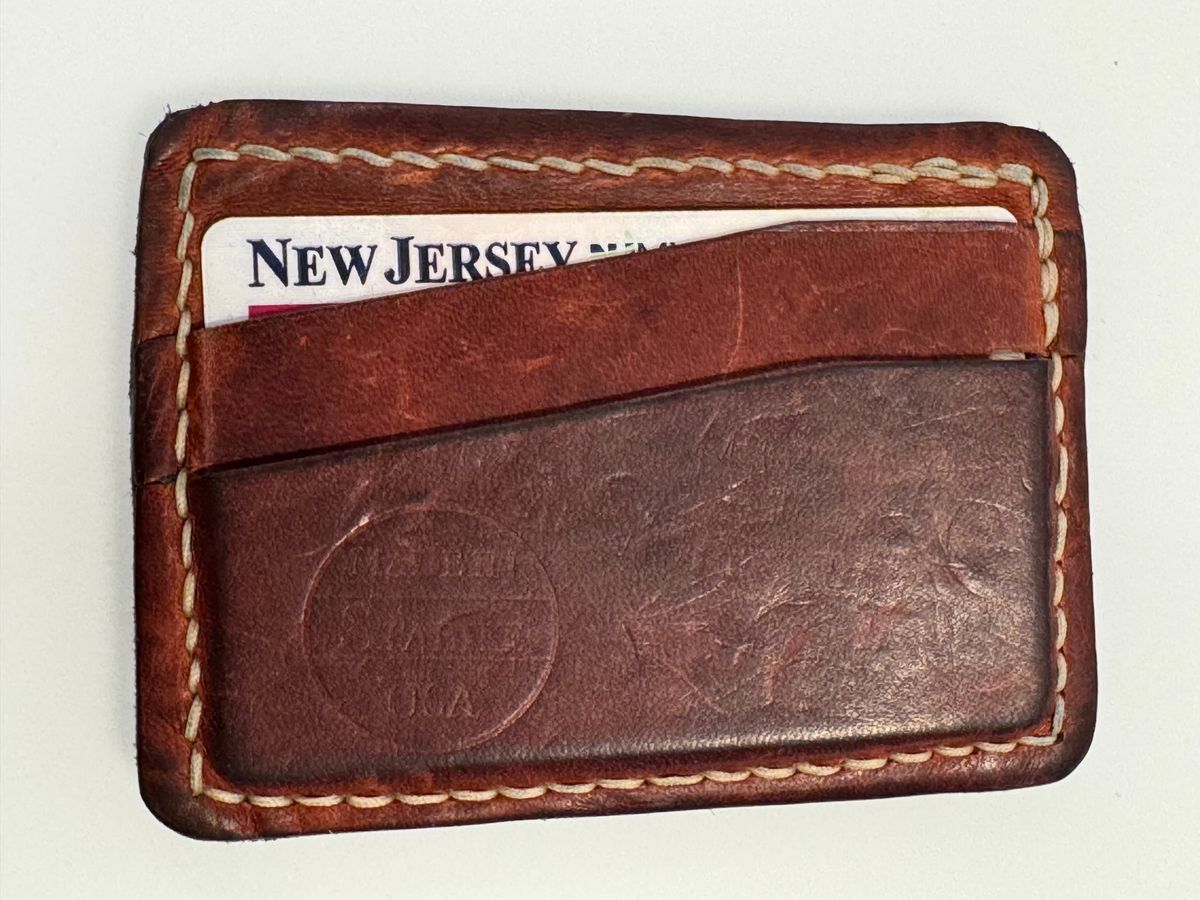 Photo by Barbaq on March 5, 2026 of the Self-Made Card Wallet in Horween Italian Brown Wrangler Horsefront.