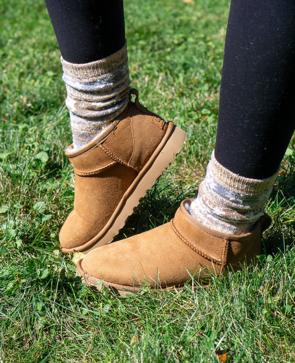 Photo by Barbaq on October 5, 2025 of the Ugg Classic Ultra Mini in Chestnut Sheepskin.