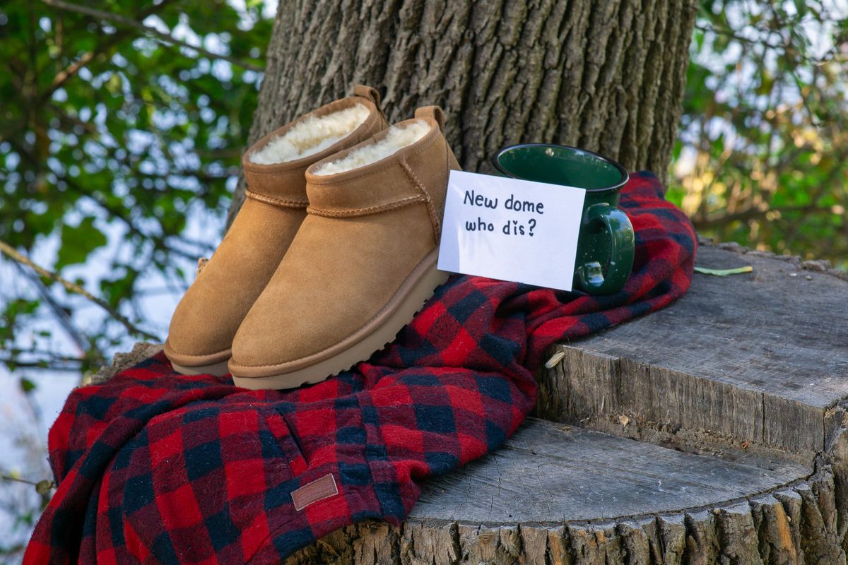 Photo by Barbaq on October 5, 2025 of the Ugg Classic Ultra Mini in Chestnut Sheepskin.
