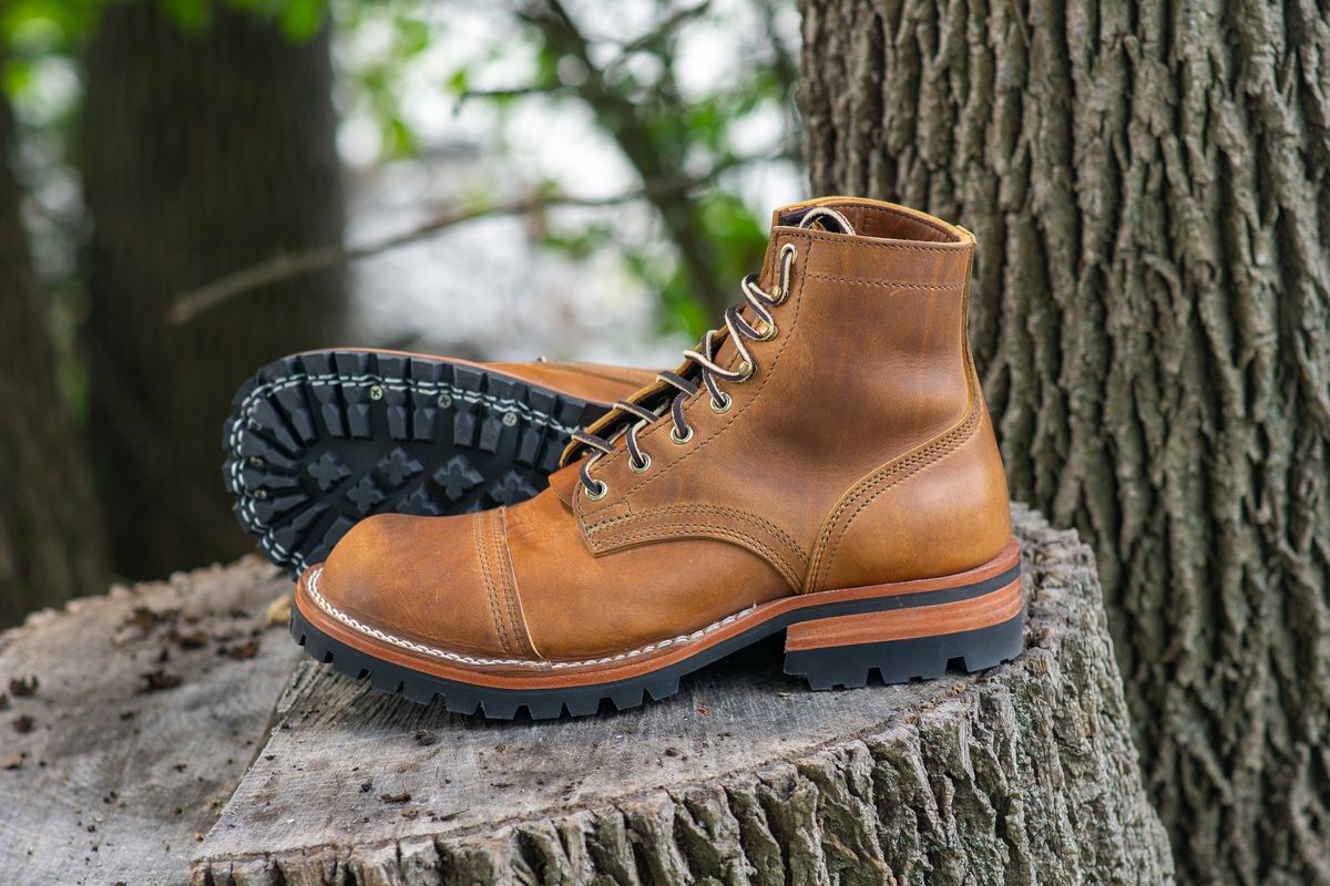 Photo by Barbaq on September 29, 2025 of the Nicks MTO in Horween Spokane Honey.