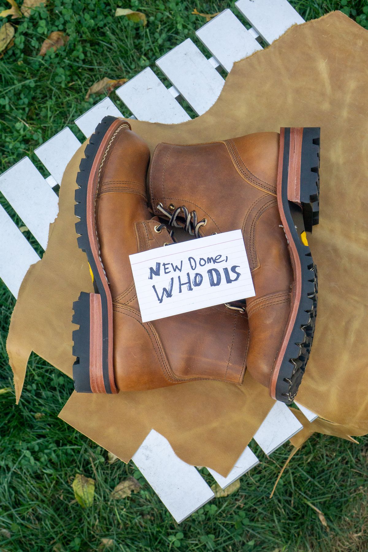 Photo by Barbaq on October 1, 2025 of the Nicks MTO in Horween Spokane Honey.