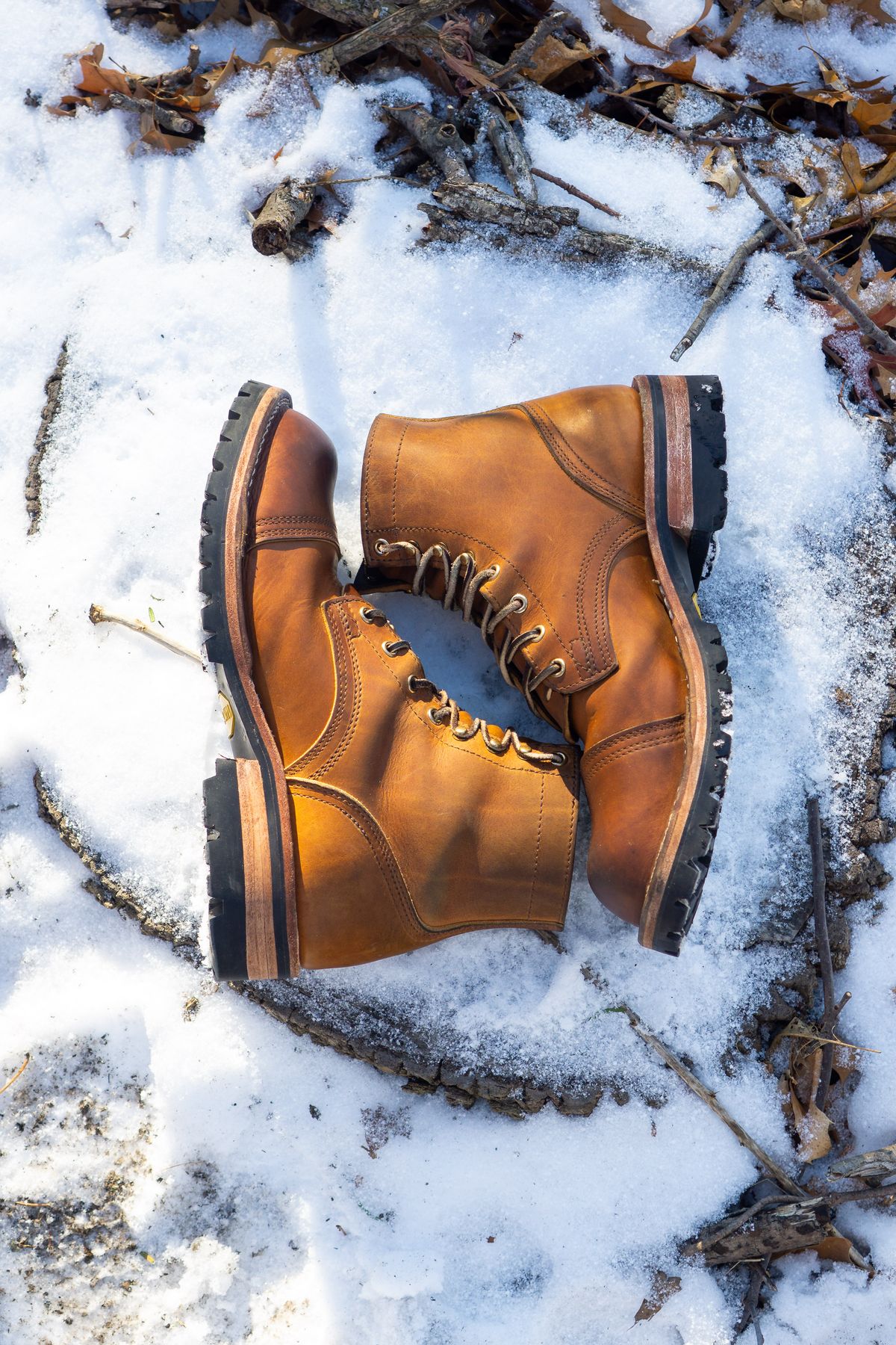 Photo by Barbaq on January 4, 2026 of the Nicks MTO in Horween Spokane Honey.