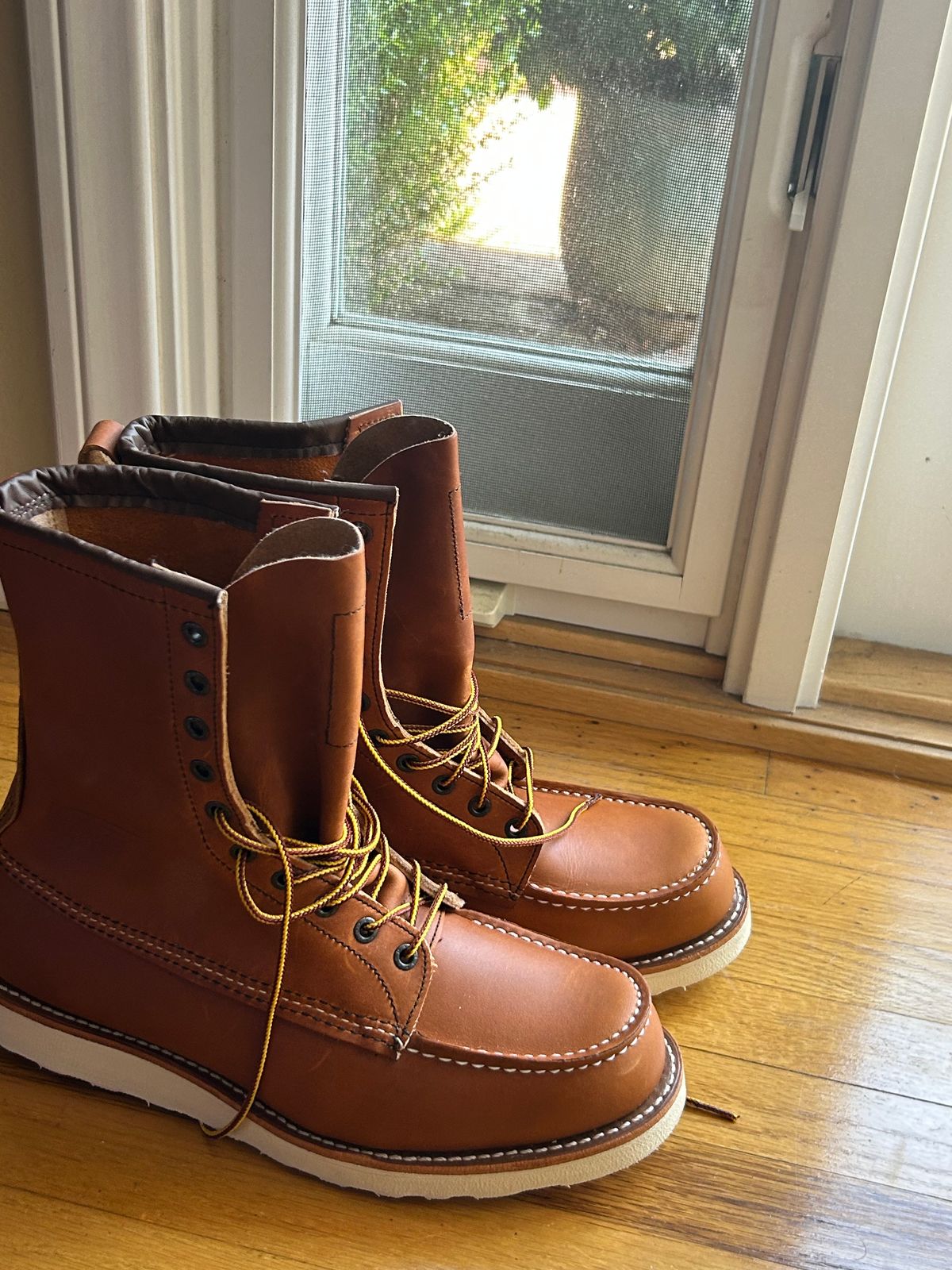 Photo by sleeps on September 30, 2025 of the Red Wing 10877 in S.B. Foot Oro-Iginal.