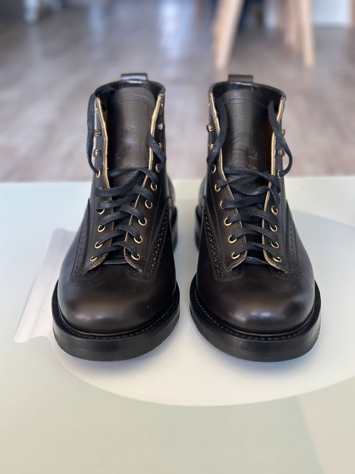 Photo by steven_suave on November 3, 2025 of the Sagara Valiant in Badalassi Carlo Oliva Minerva Overdyed Black.