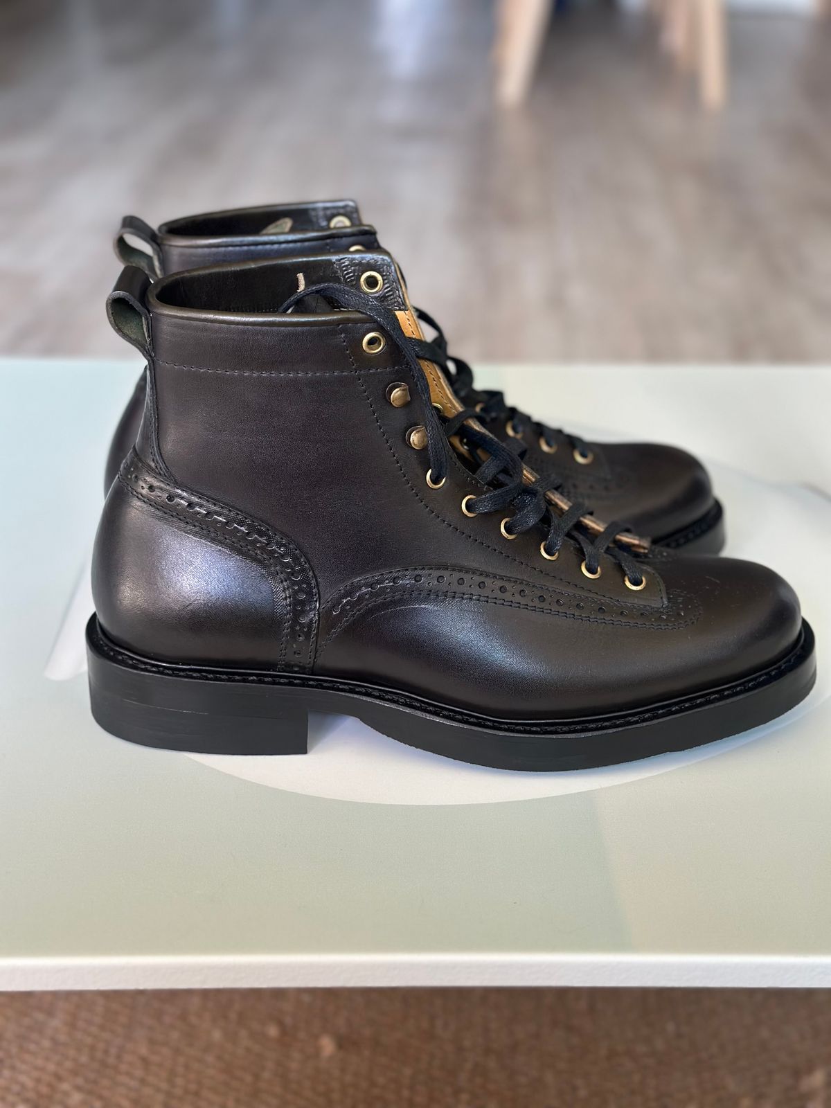 Photo by steven_suave on November 3, 2025 of the Sagara Valiant in Badalassi Carlo Oliva Minerva Overdyed Black.