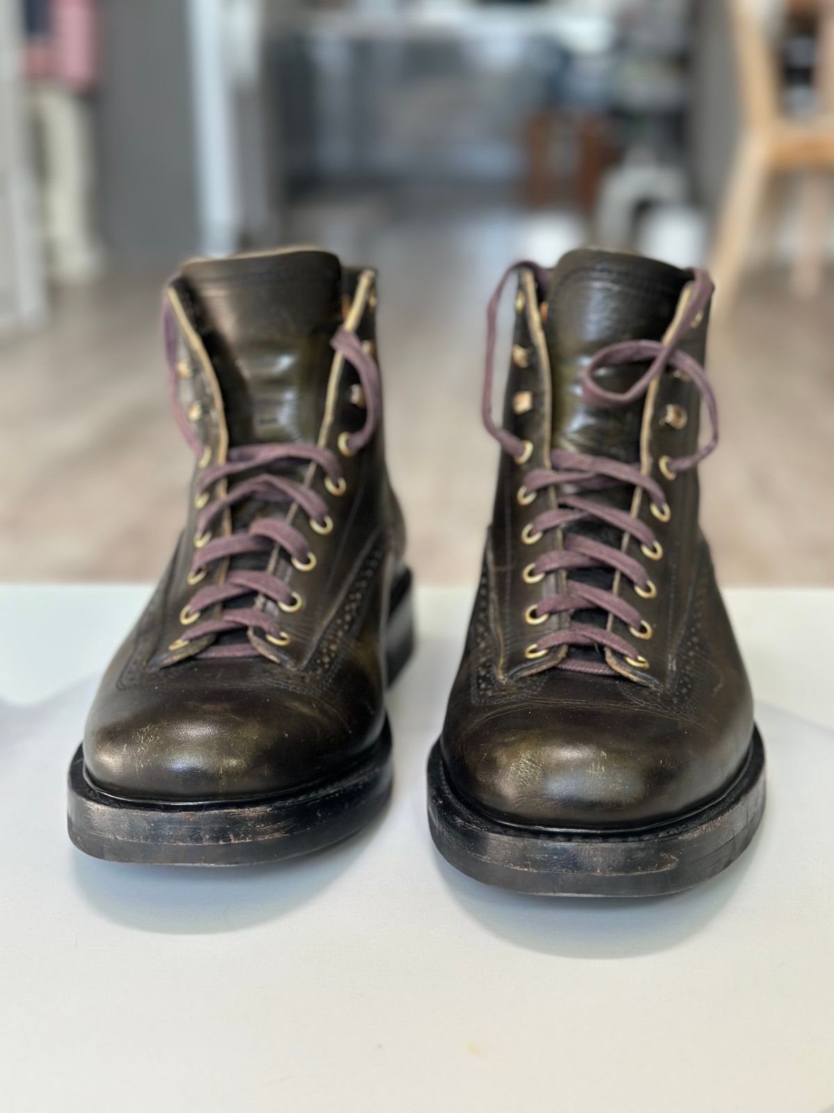 Photo by steven_suave on December 5, 2025 of the Sagara Valiant in Badalassi Carlo Oliva Minerva Overdyed Black.