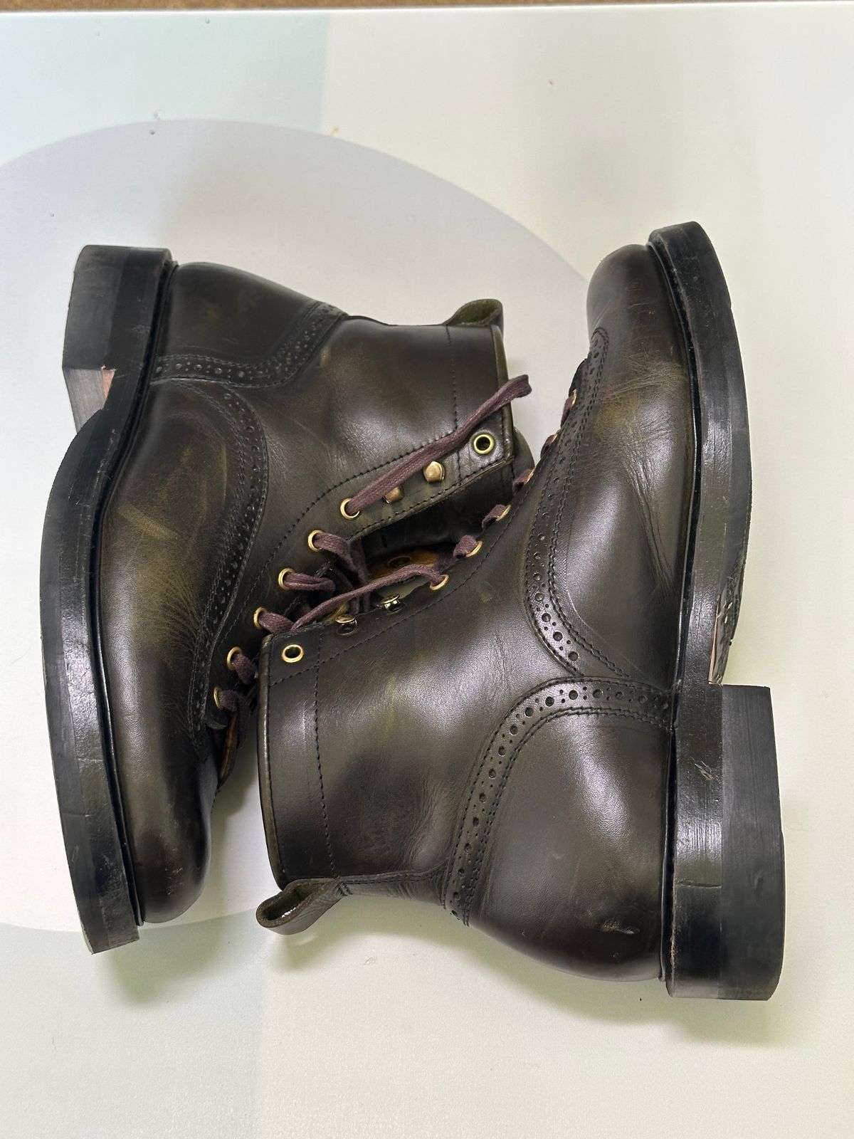 Photo by steven_suave on December 5, 2025 of the Sagara Valiant in Badalassi Carlo Oliva Minerva Overdyed Black.