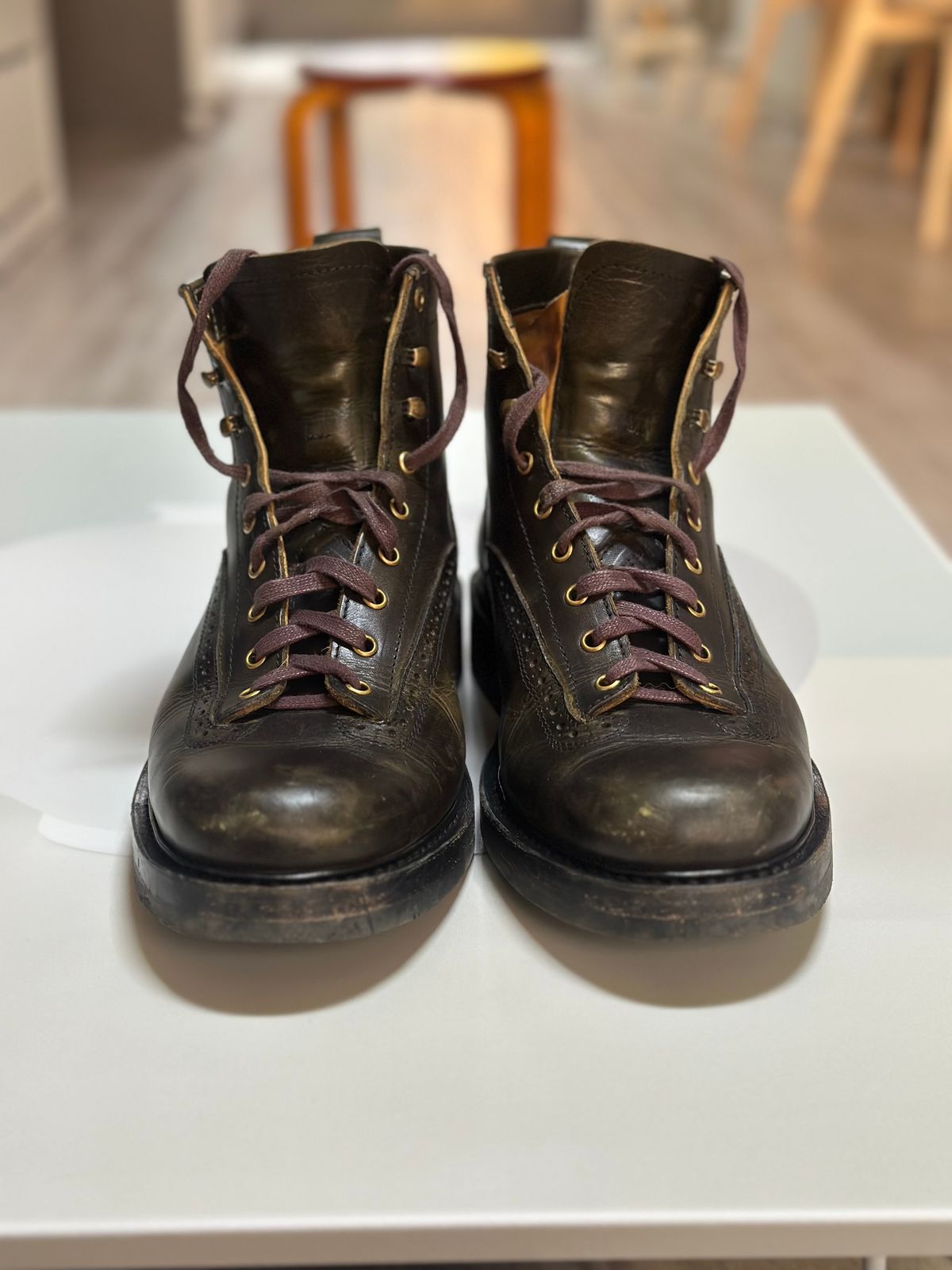 Photo by steven_suave on January 5, 2026 of the Sagara Valiant in Badalassi Carlo Oliva Minerva Overdyed Black.