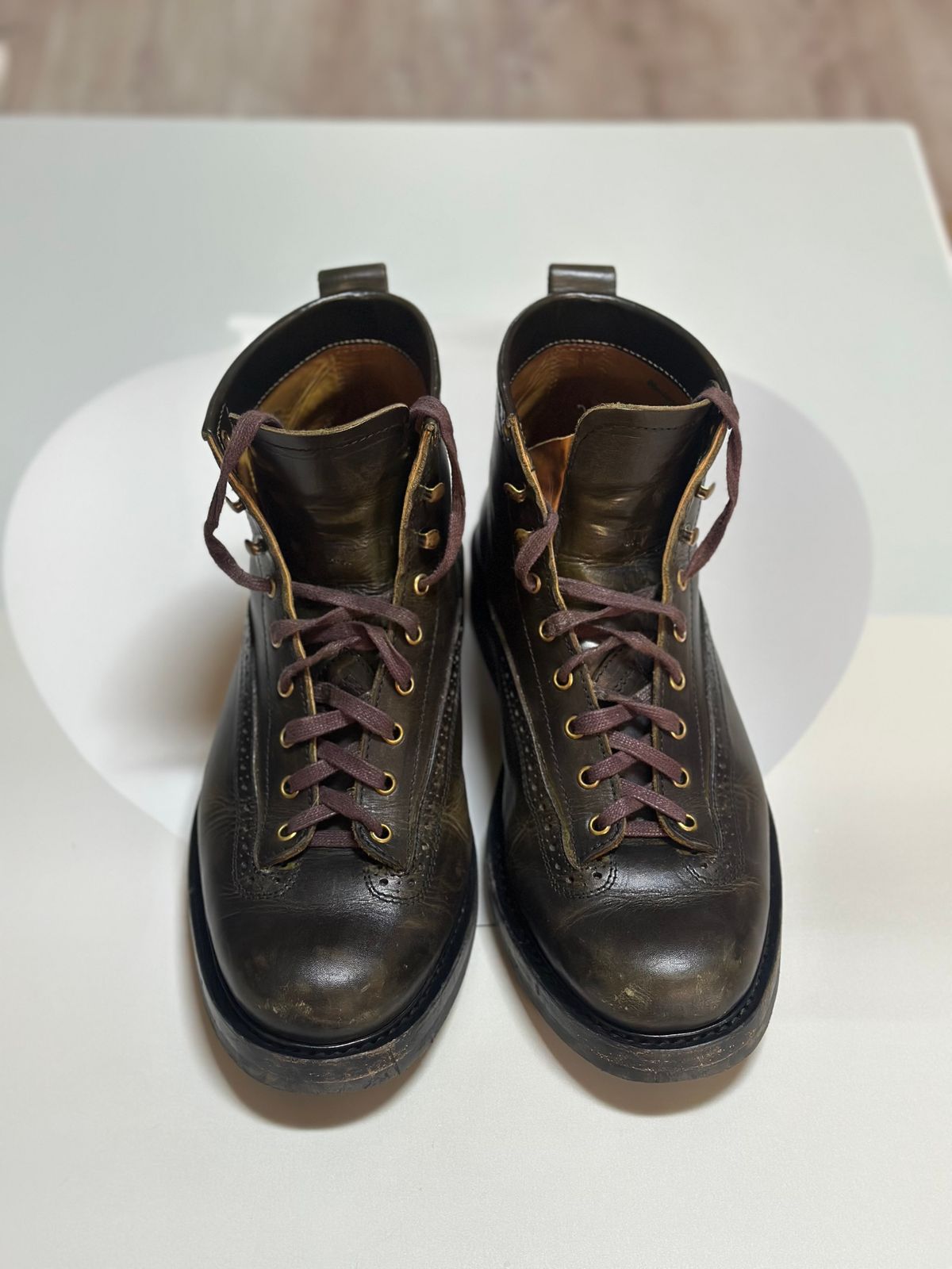 Photo by steven_suave on January 5, 2026 of the Sagara Valiant in Badalassi Carlo Oliva Minerva Overdyed Black.