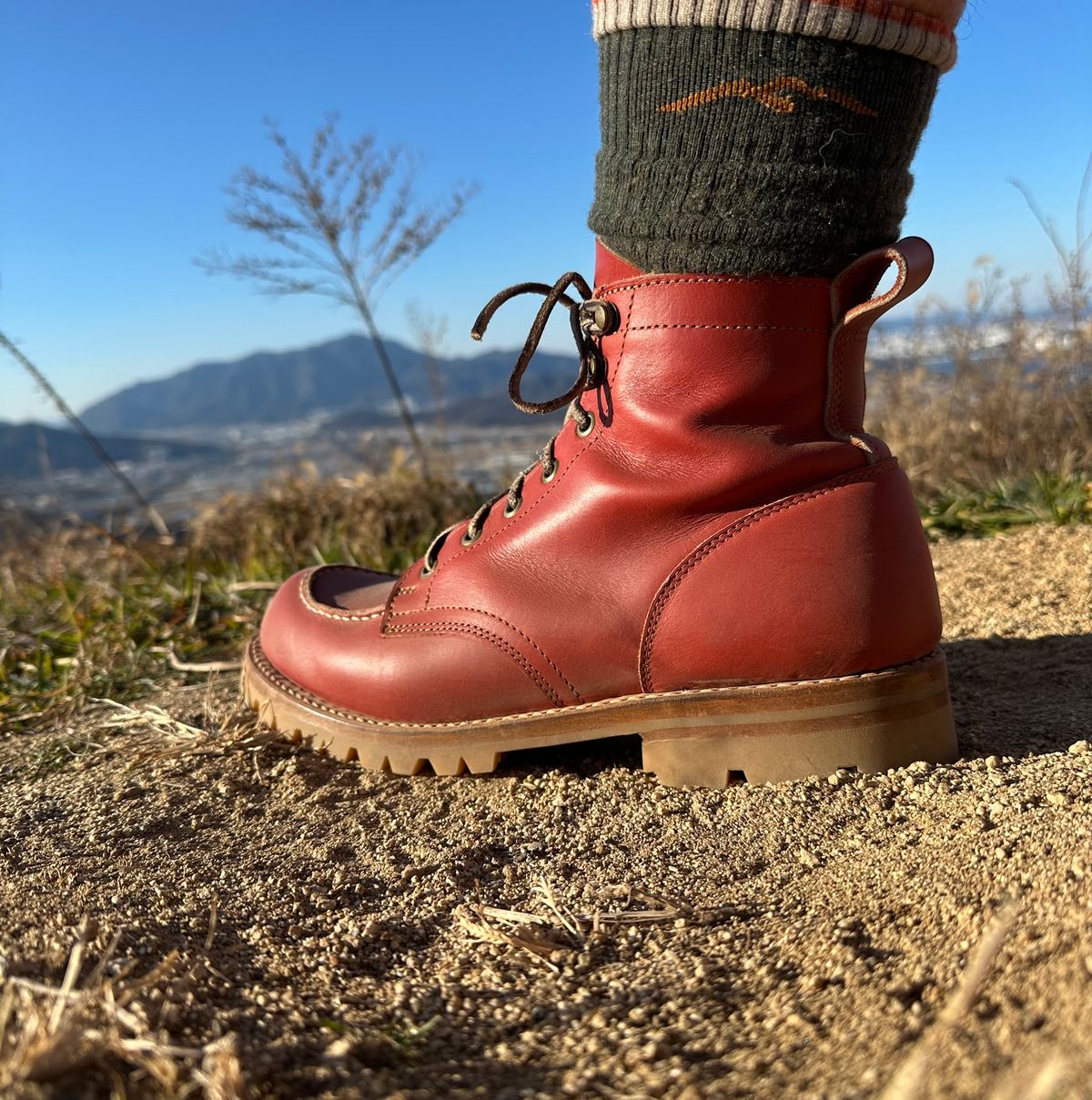 Photo by steven_suave on November 28, 2025 of the Truman Moc Toe in S.B. Foot Oro Russet.