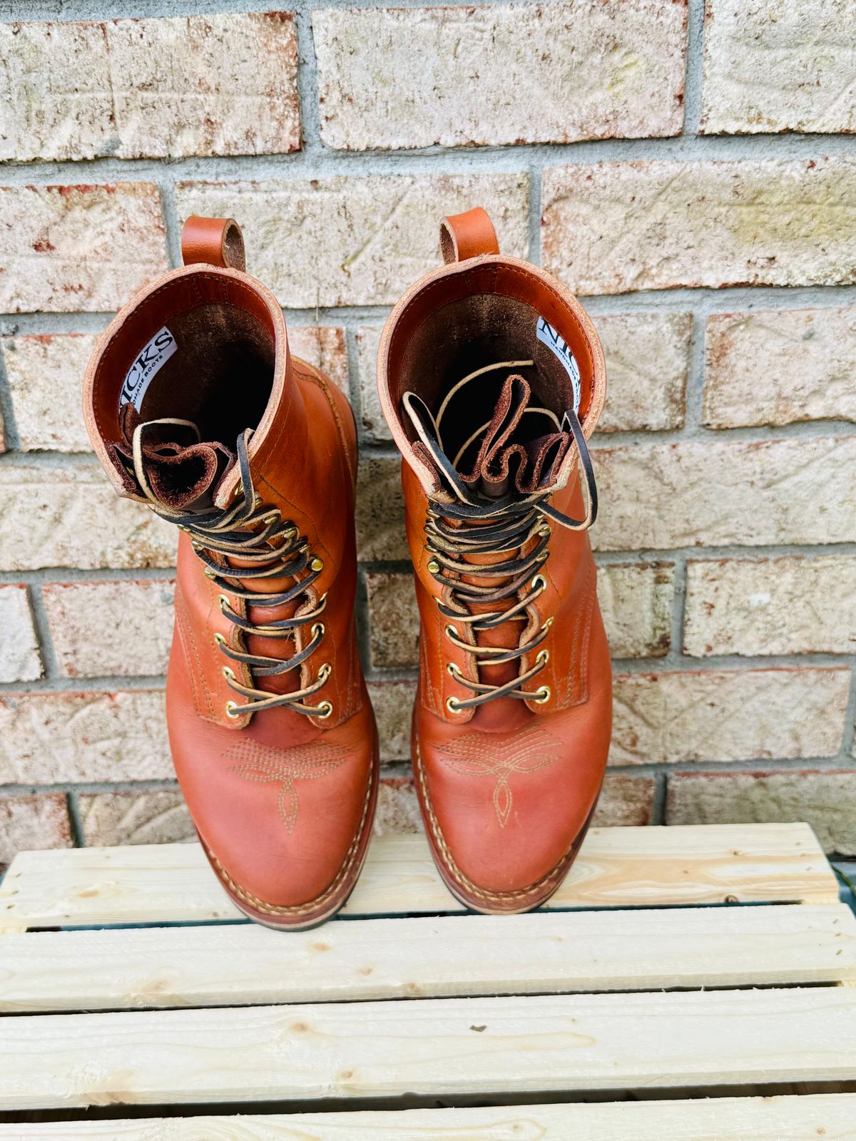 Photo by brusa on November 2, 2025 of the Nicks Packer in Wickett & Craig Natural Double Stuffed.