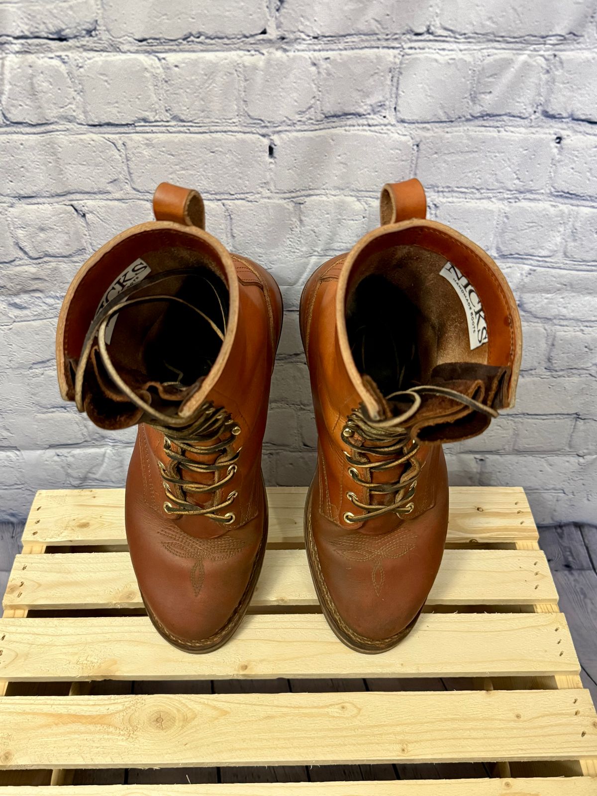 Photo by brusa on December 5, 2025 of the Nicks Packer in Wickett & Craig Natural Double Stuffed.