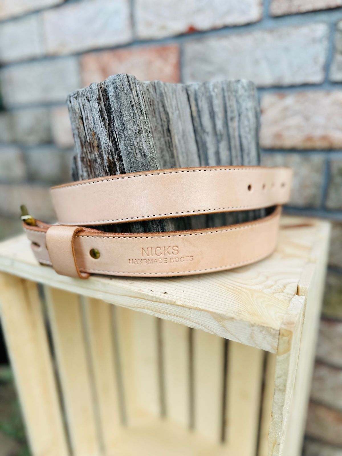 Photo by brusa on November 5, 2025 of the Nicks Belt in Wickett & Craig Natural Veg Tan.