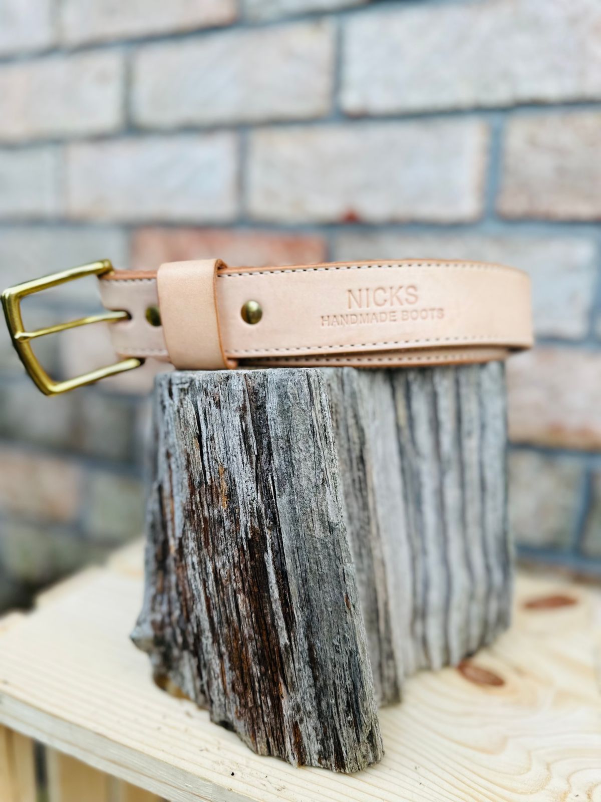 Photo by brusa on November 5, 2025 of the Nicks Belt in Wickett & Craig Natural Veg Tan.