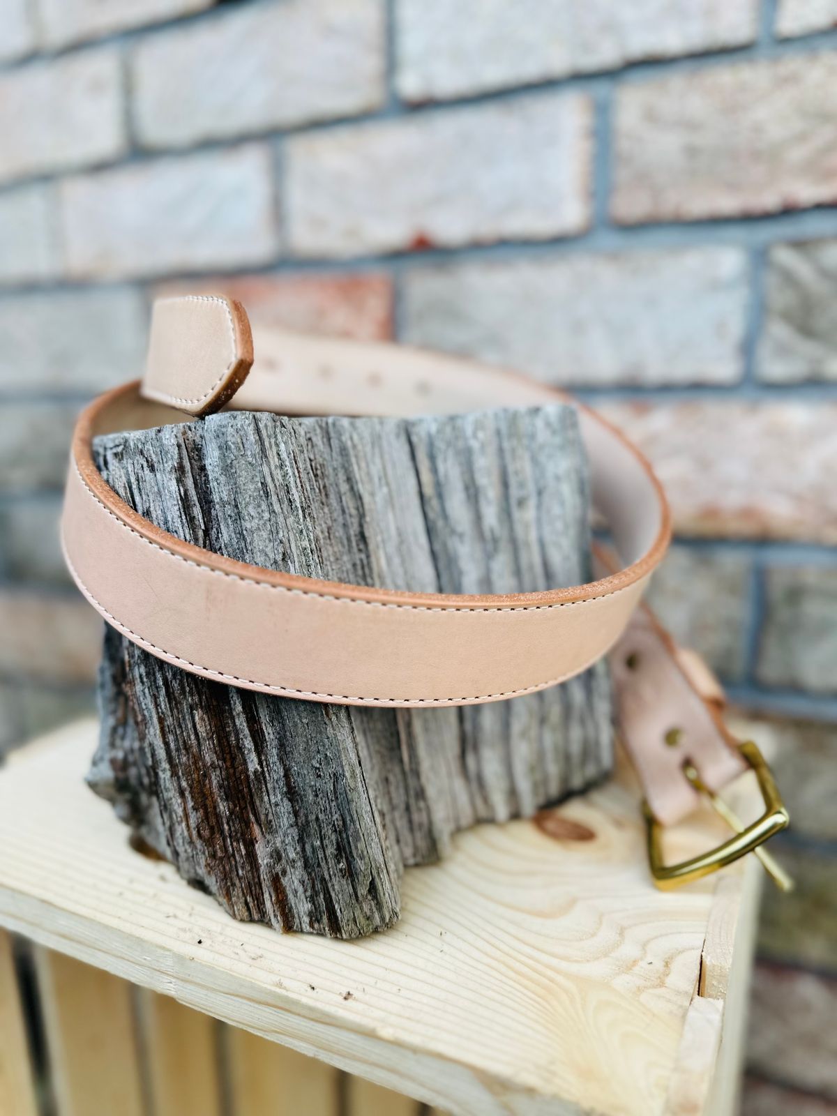 Photo by brusa on November 5, 2025 of the Nicks Belt in Wickett & Craig Natural Veg Tan.