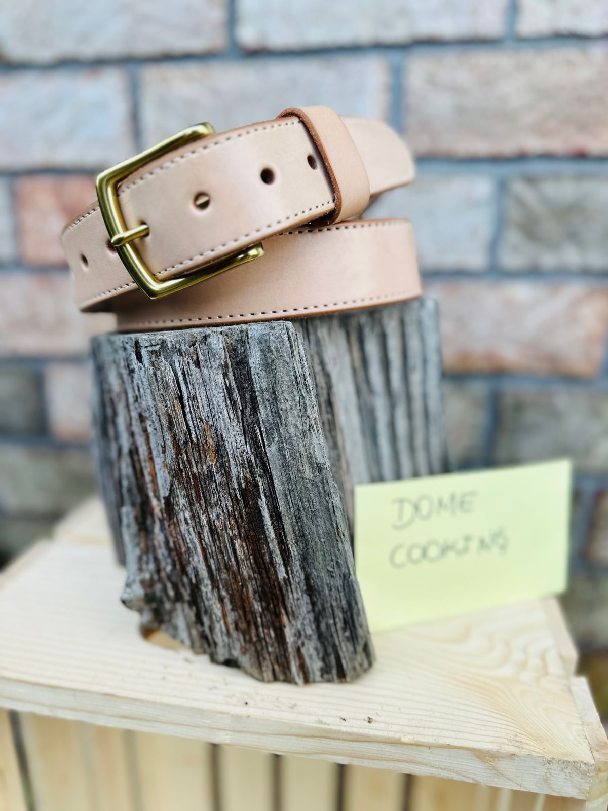 Photo by brusa on November 5, 2025 of the Nicks Belt in Wickett & Craig Natural Veg Tan.