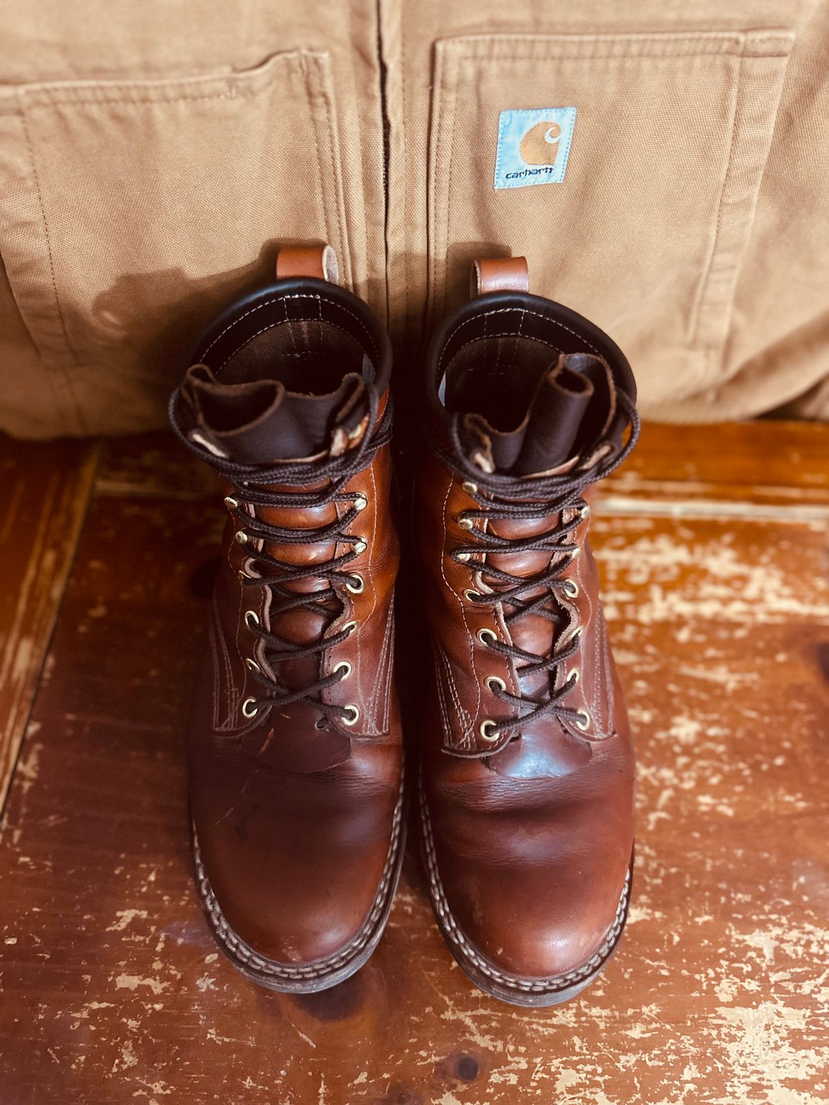 Photo by brusa on December 5, 2024 of the Frank's Boots Wilshire in Wickett & Craig Tan Oiled Latigo.