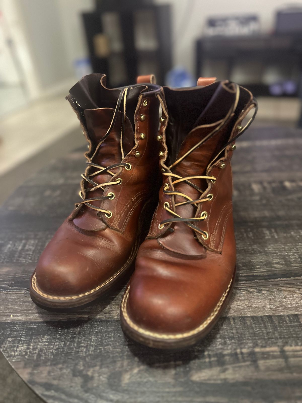 Photo by brusa on December 26, 2024 of the Frank's Boots Wilshire in Wickett & Craig Tan Oiled Latigo.