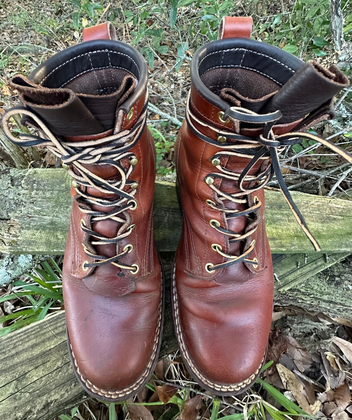 Photo by brusa on January 2, 2025 of the Frank's Boots Wilshire in Wickett & Craig Tan Oiled Latigo.