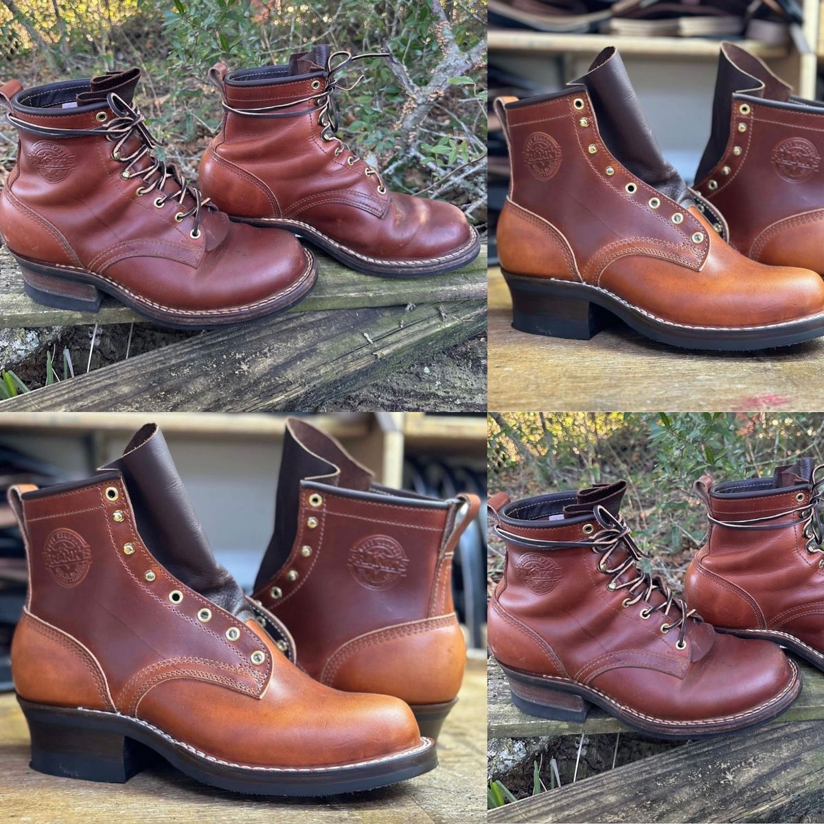 Photo by brusa on January 6, 2025 of the Frank's Boots Wilshire in Wickett & Craig Tan Oiled Latigo.