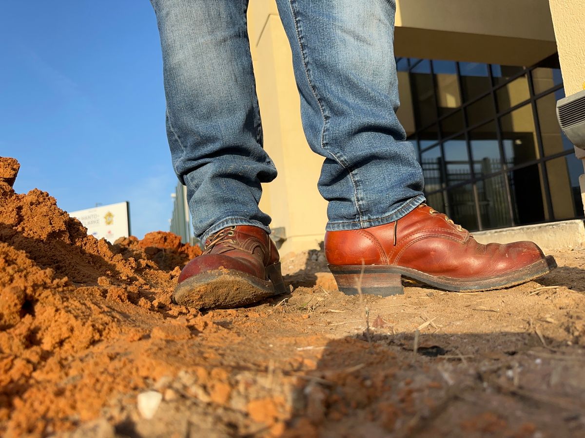 Photo by brusa on January 30, 2025 of the Frank's Boots Wilshire in Wickett & Craig Tan Oiled Latigo.