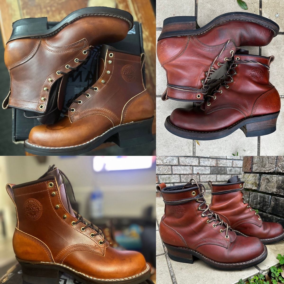 Photo by brusa on March 6, 2025 of the Frank's Boots Wilshire in Wickett & Craig Tan Oiled Latigo.