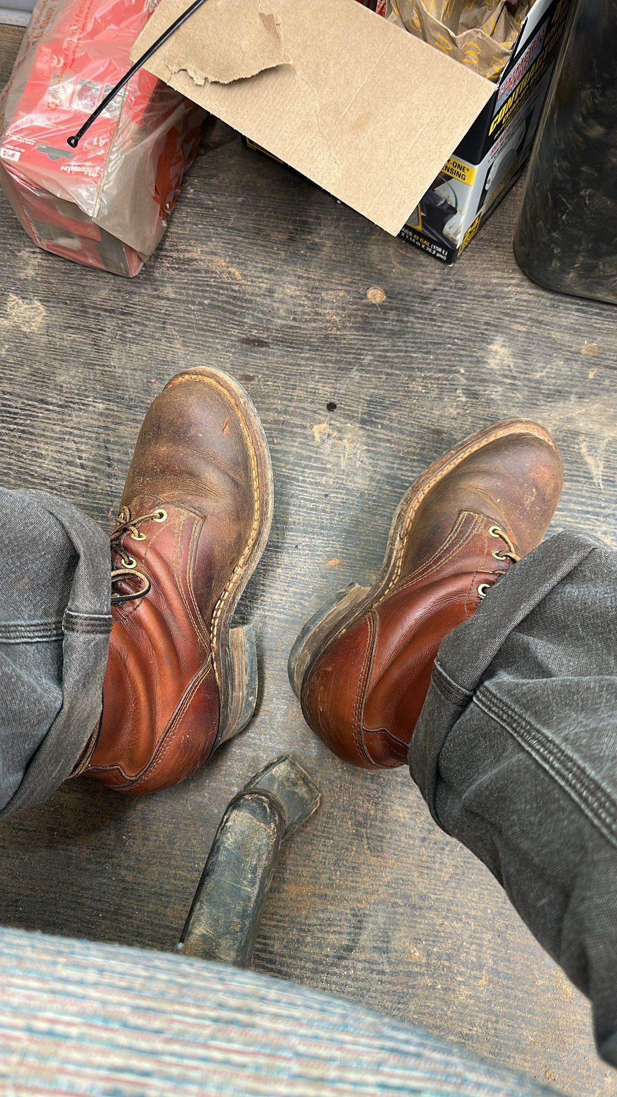 Photo by brusa on June 6, 2025 of the Frank's Boots Wilshire in Wickett & Craig Tan Oiled Latigo.