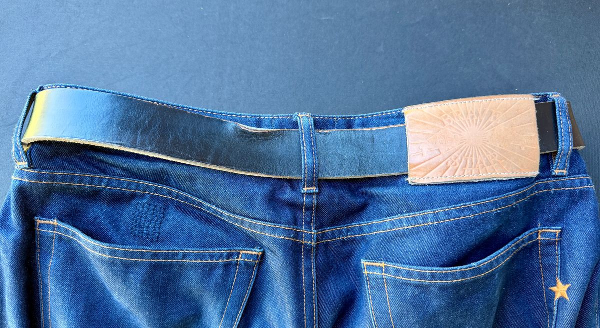 Photo by manco on March 11, 2026 of the Self-Made Belt in Wickett & Craig Natural American Vachetta.